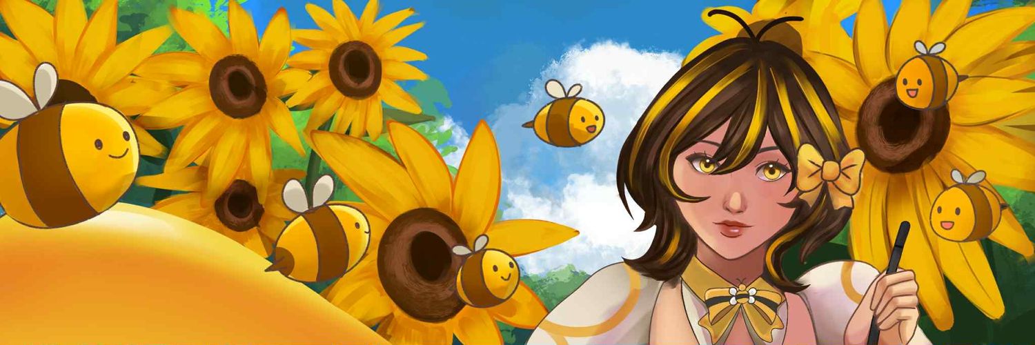 RheaBee 🍯 Illustration | Live2D Animation 🍯's banner