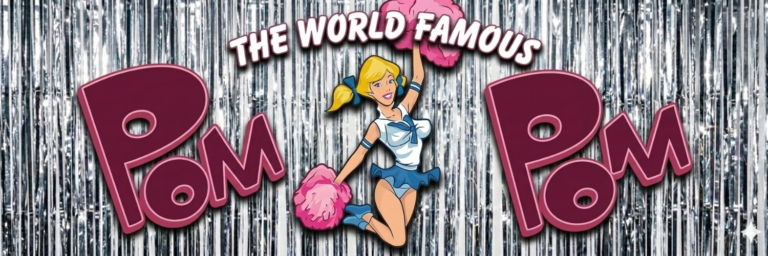 The World Famous Pom Pom's banner