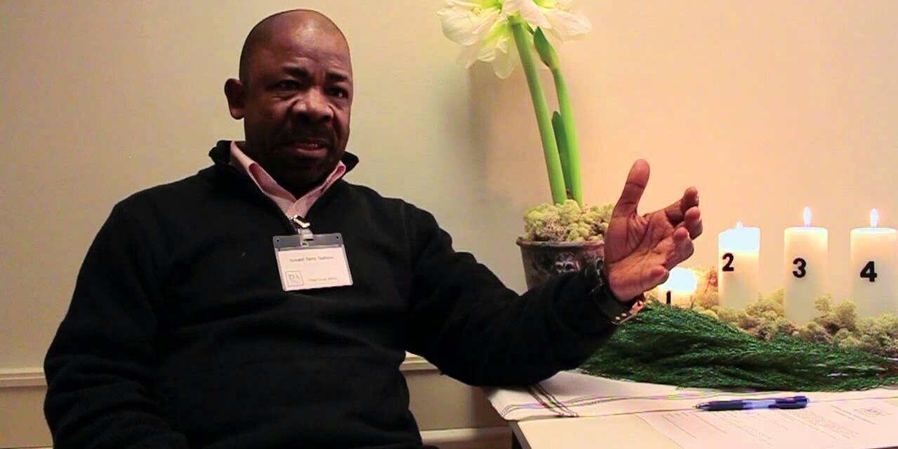Terry Tselane's banner