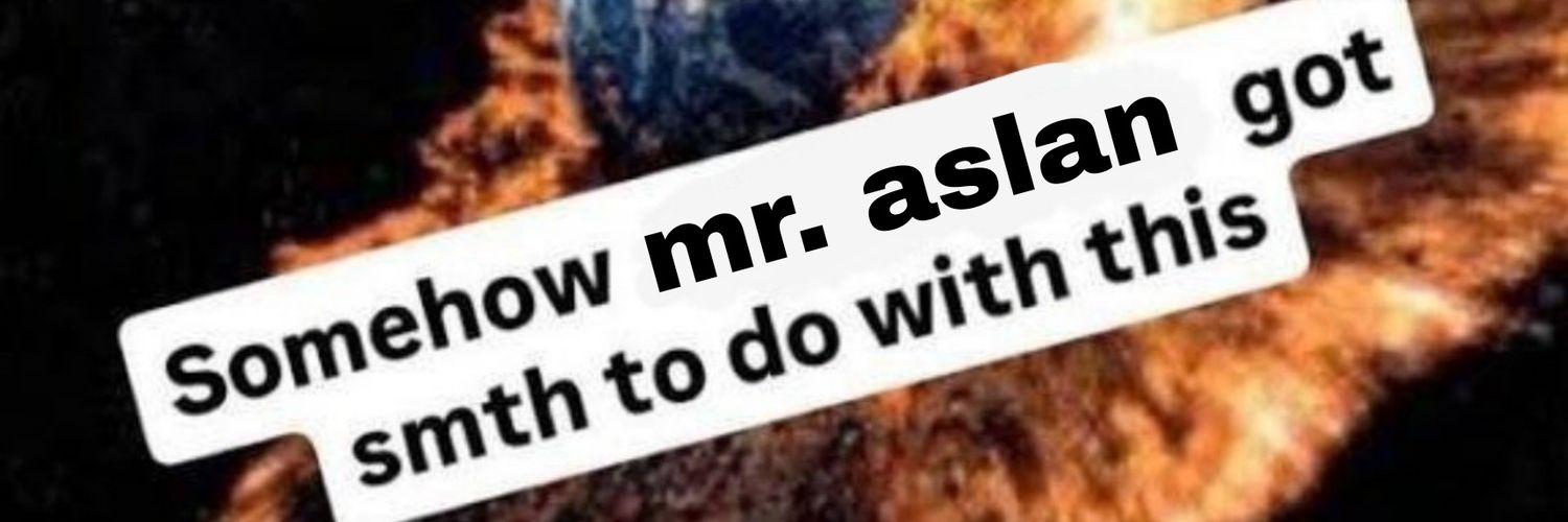 mr. aslan 🏳️‍🌈's banner
