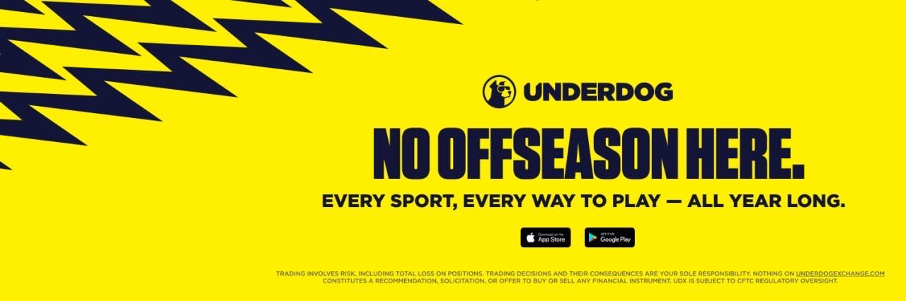 Underdog MLB's banner