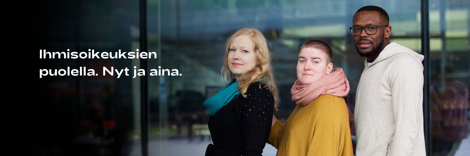 Ihmisoikeusliitto's banner