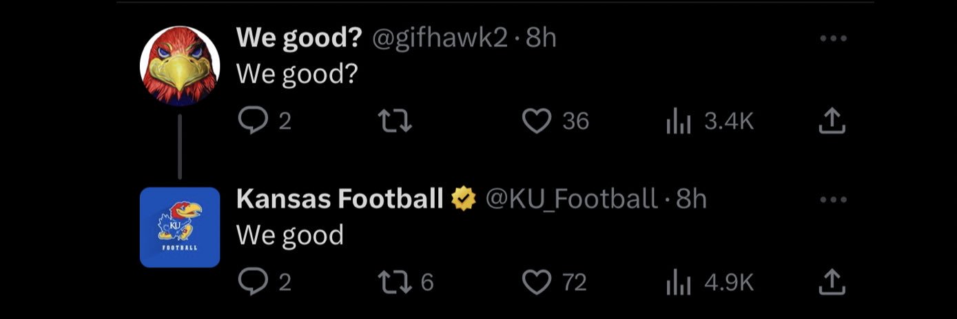 We good?'s banner
