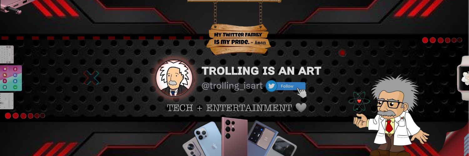 ᴛʀᴏʟʟɪɴɢ ɪꜱ ᴀɴ ᴀʀᴛ's banner