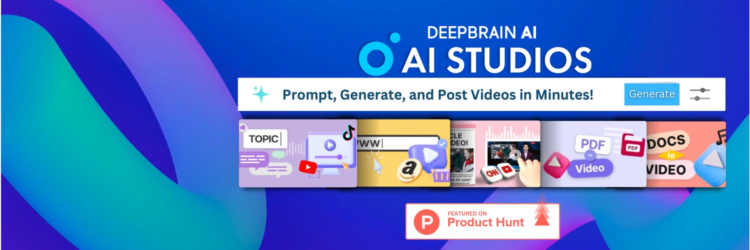 DeepBrain AI's banner