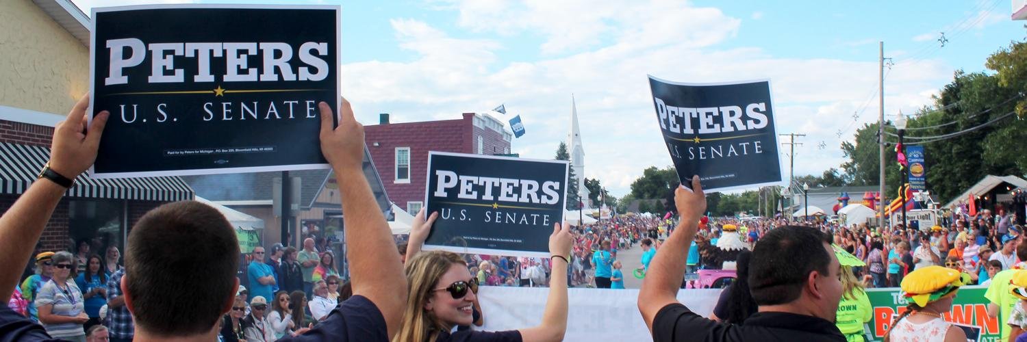Gary Peters's banner