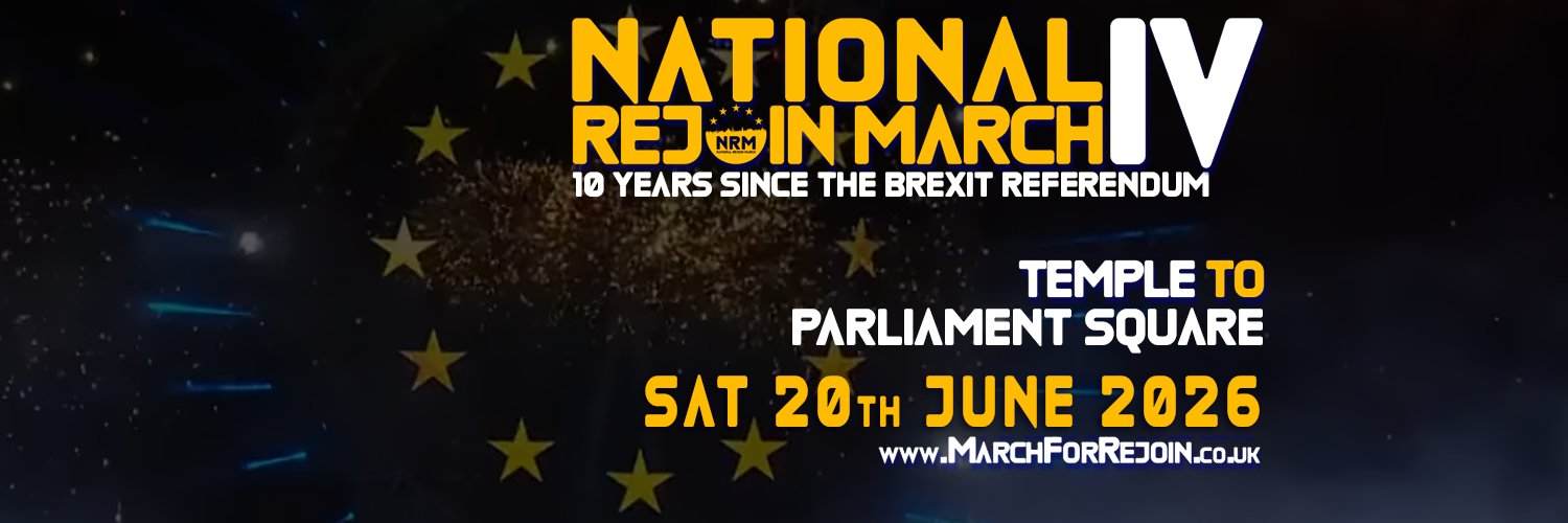 National Rejoin March's banner