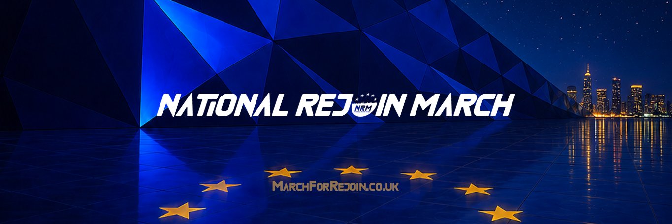 National Rejoin March's banner