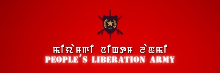 People's Liberation Army Manipur's banner