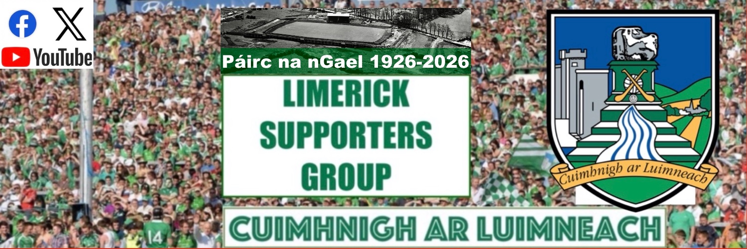 Cuimhnigh ar Luimneach : Limerick Supporters Group's banner