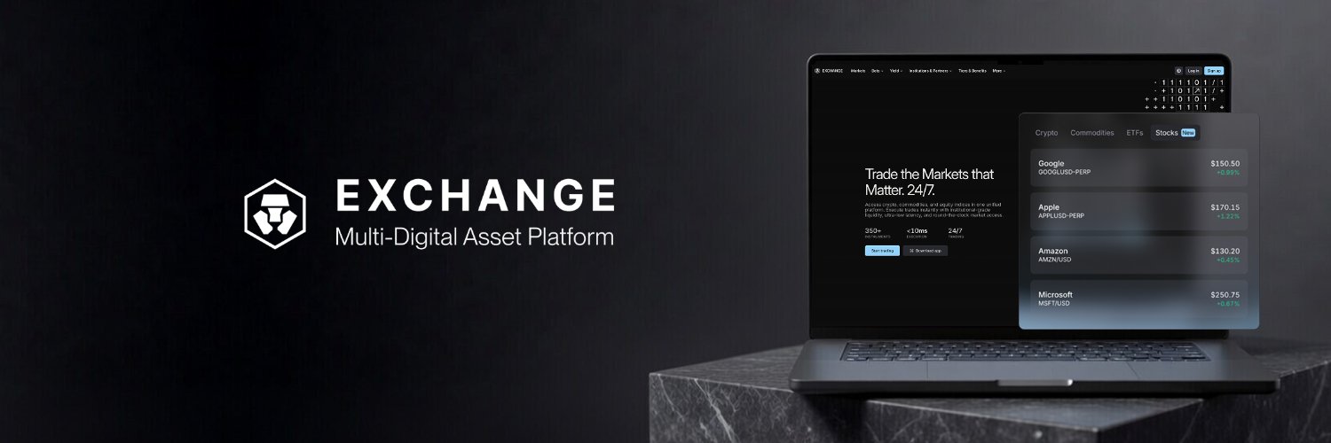 Crypto.com Exchange's banner