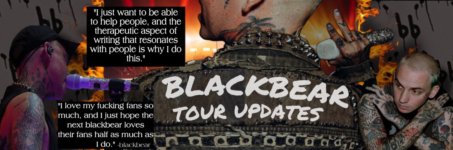 blackbear tour updates's banner