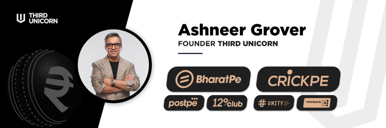 Ashneer Grover's banner
