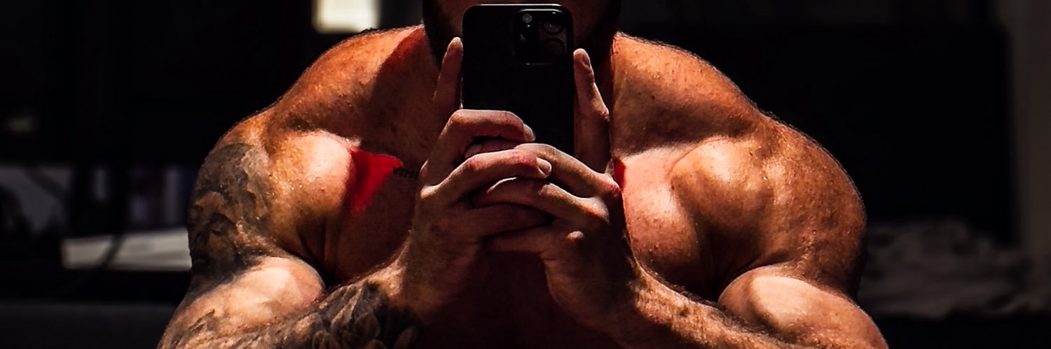 that 'straight' bodybuilder's banner