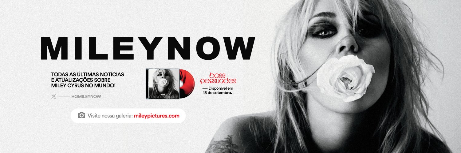 Miley Now's banner