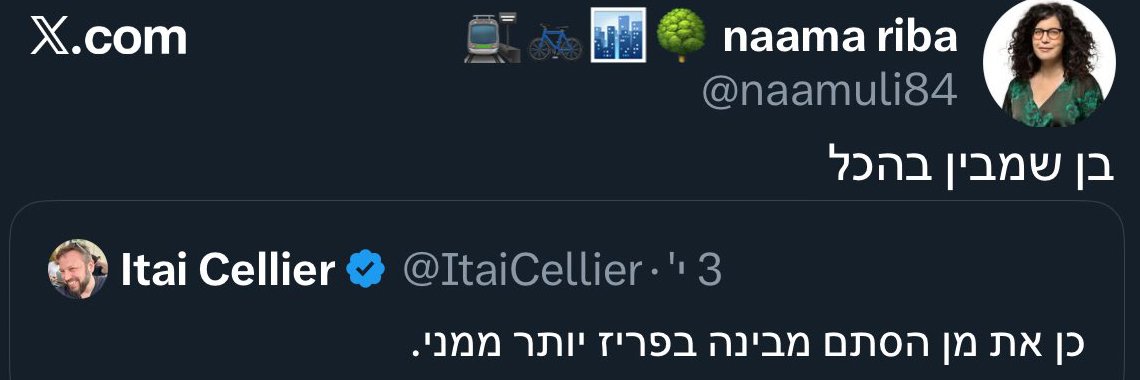 Itai Cellier's banner