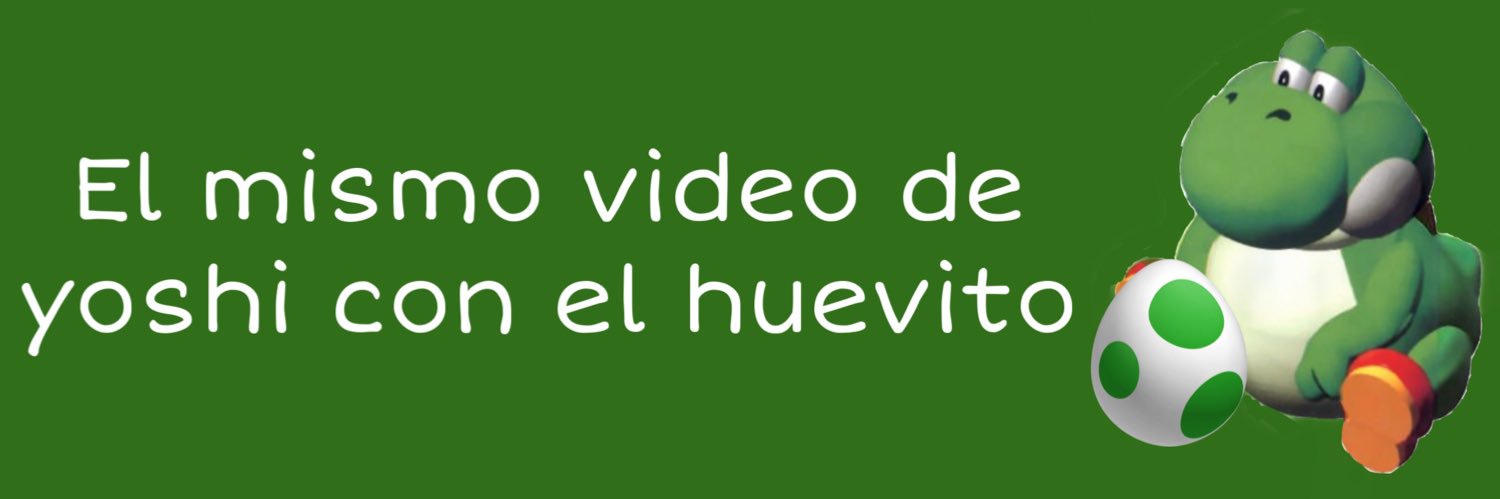 El mismo video de Yoshi con el Huevito's banner