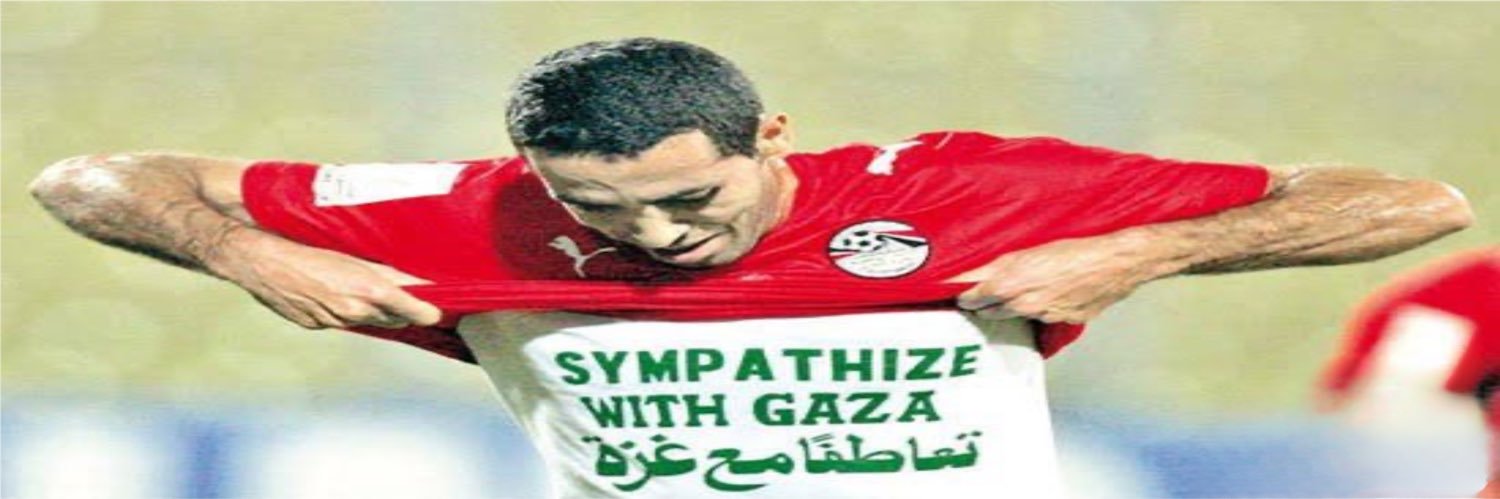 Free Palestine's banner