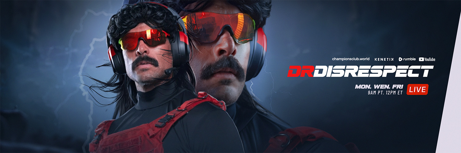 Dr Disrespect's banner