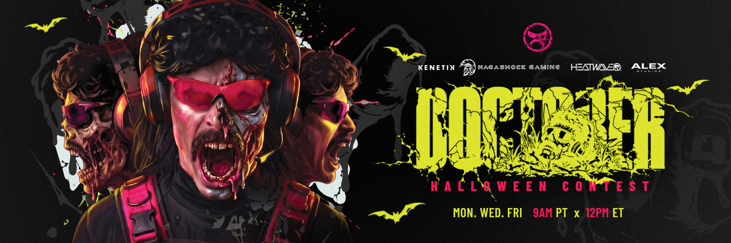 Dr Disrespect's banner
