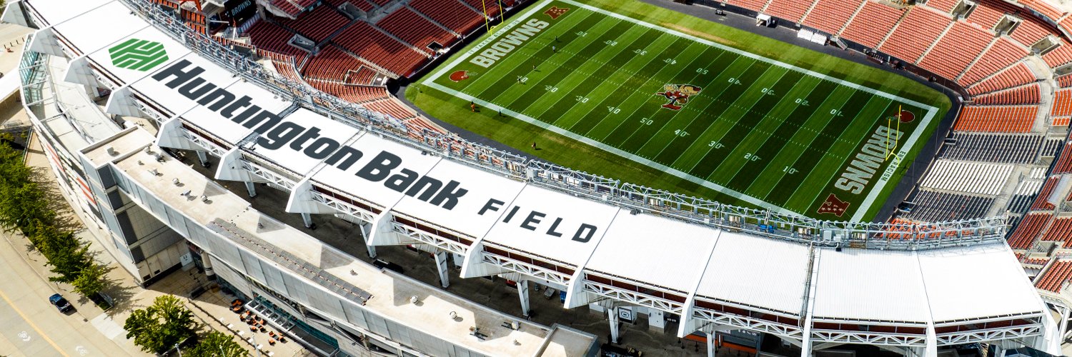 Huntington Bank Field's banner