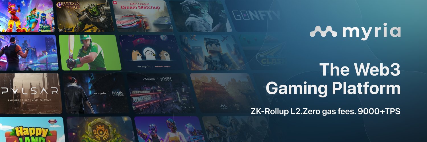 Myria | The web3 gaming platform's banner