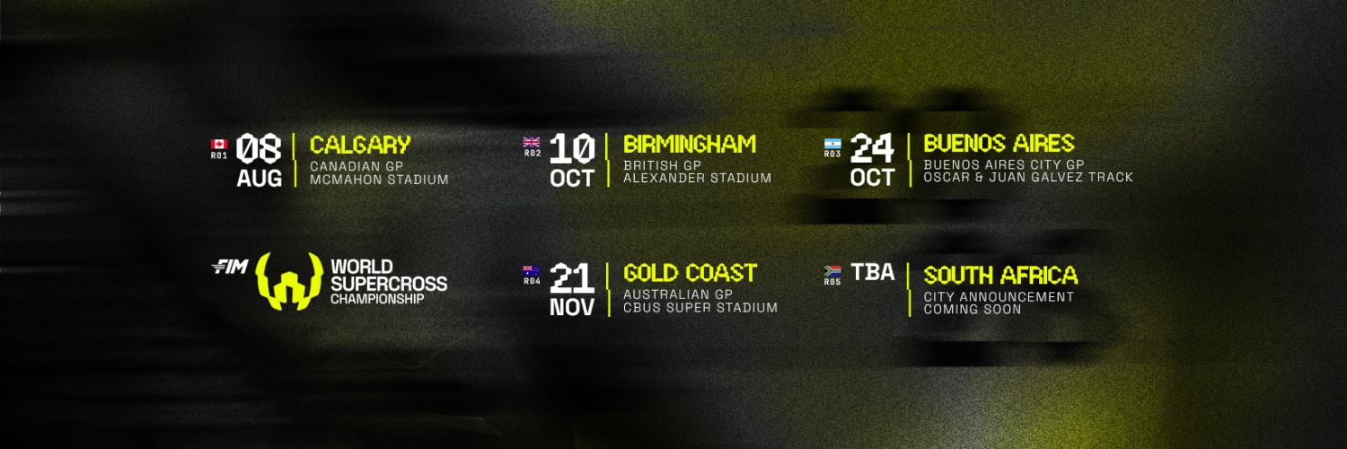 World Supercross Championship's banner