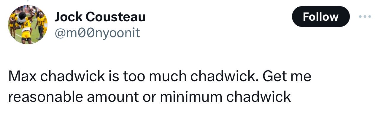 Max Chadwick's banner