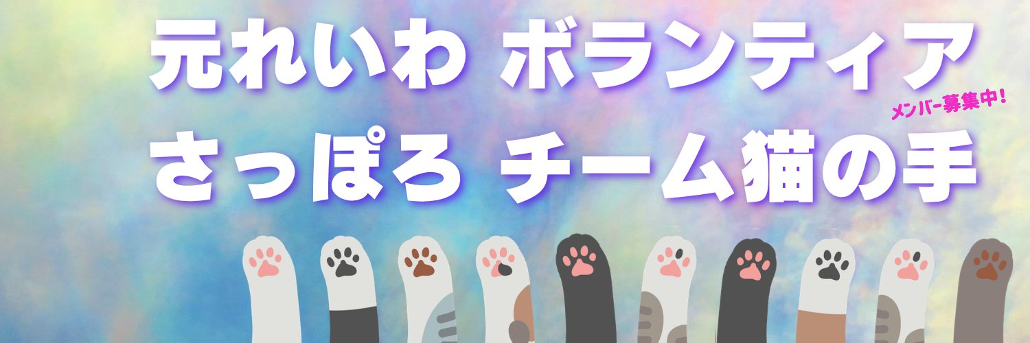 元れいわ ボランティア さっぽろチーム猫の手's banner