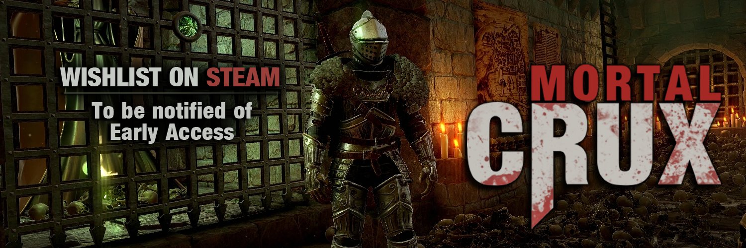 MORTAL CRUX - Wishlist on Steam's banner