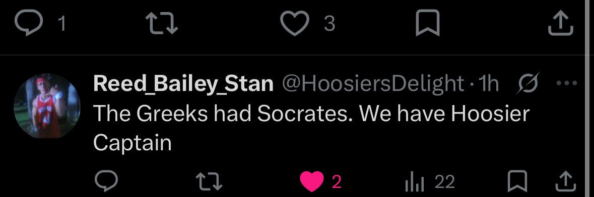Hoosier Captain's banner