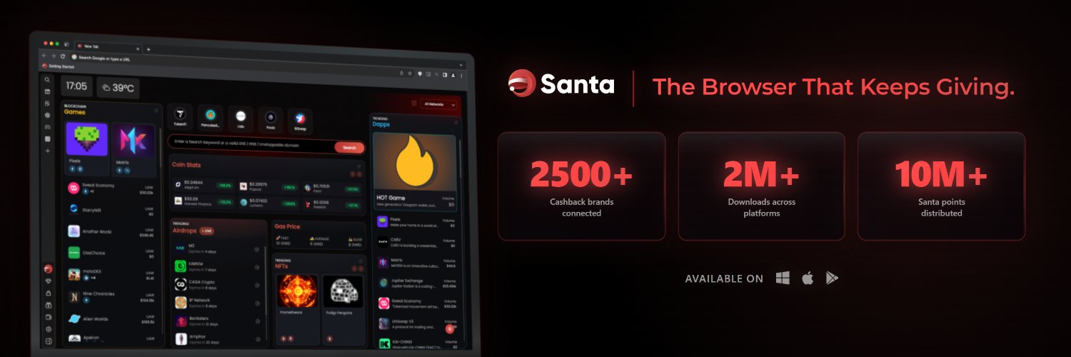 Santa Browser's banner