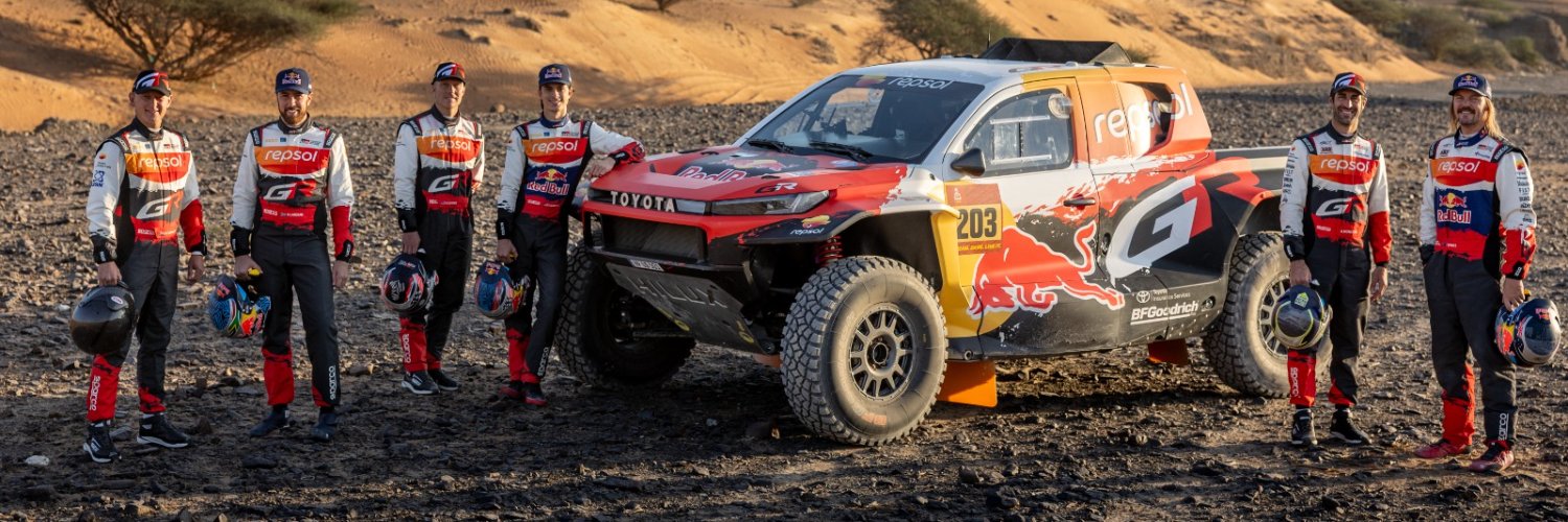 TOYOTA GAZOO Racing World Rally-Raid & Dakar Team's banner