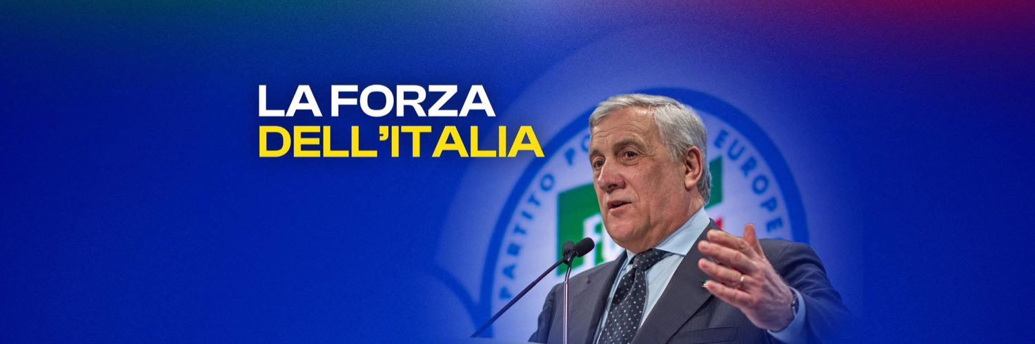 Forza Italia's banner