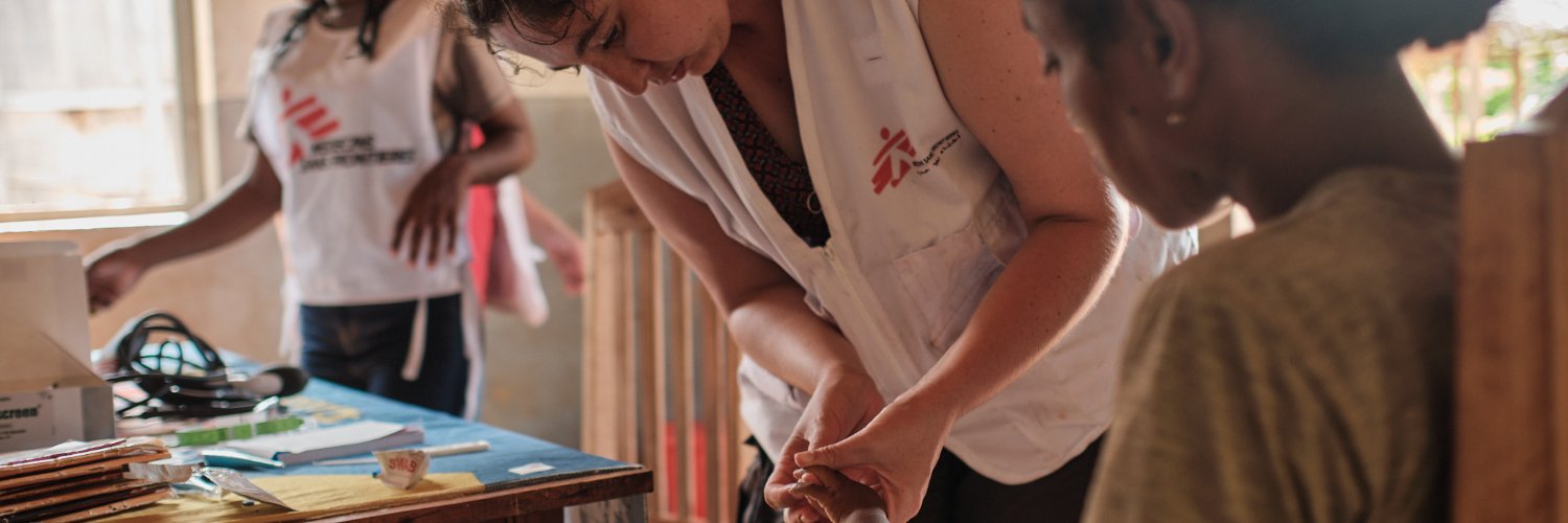 Médecins Sans Frontières (MSF) France's banner