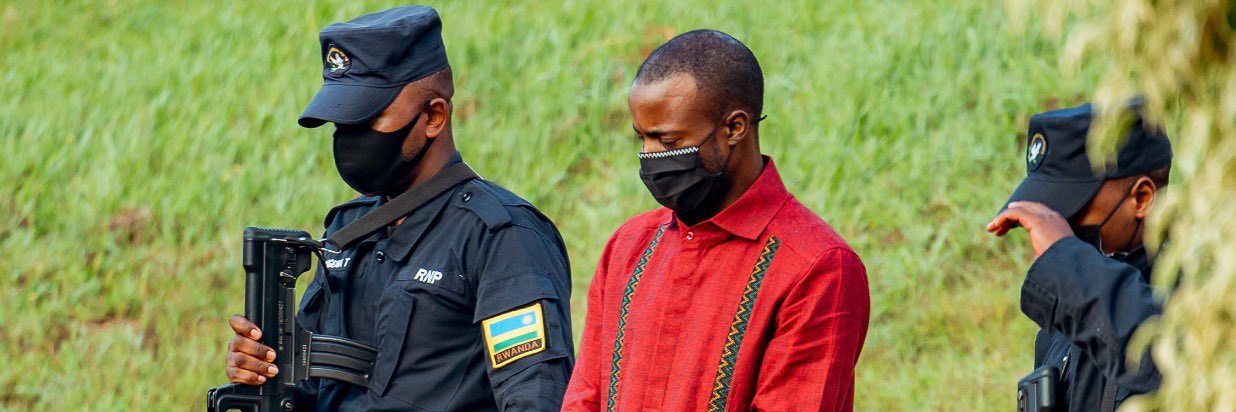 Free Rwanda's banner
