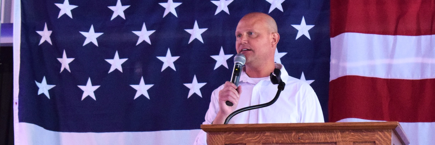 Secretary Scott Schwab's banner