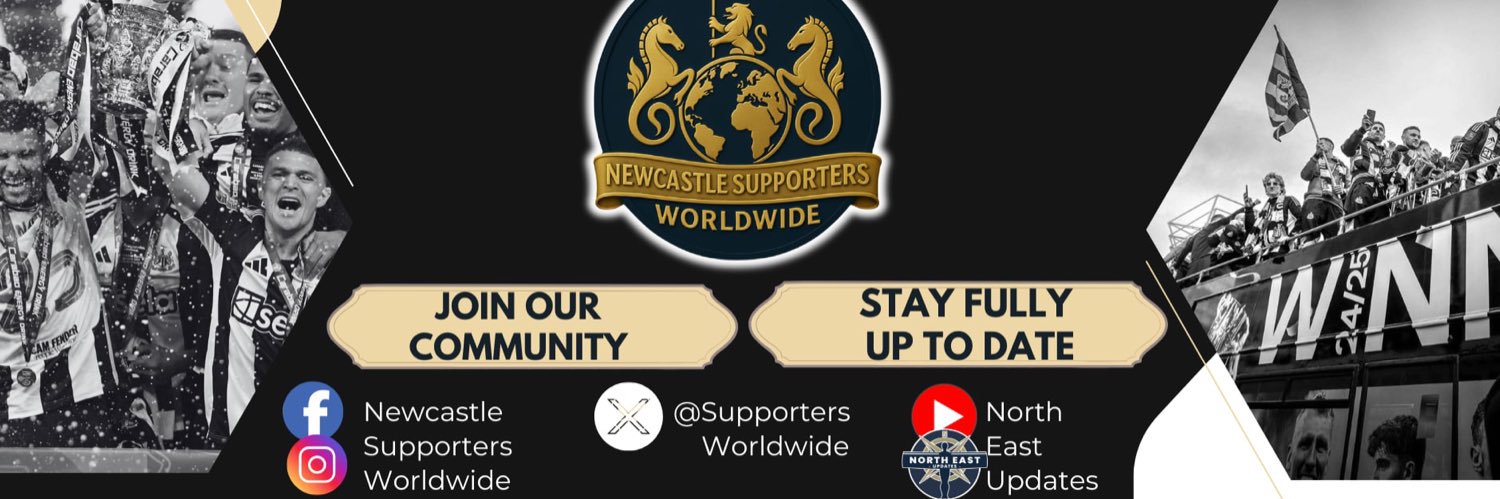 Newcastle Supporters Worldwide's banner