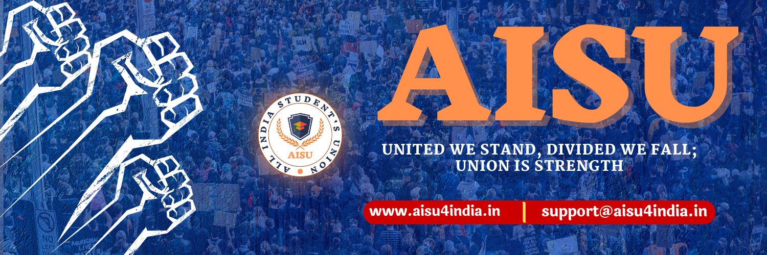 All India Student's Union ( AISU )'s banner