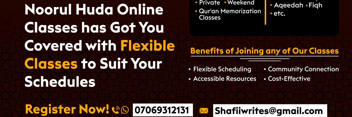 NOORUL-HUDA ONLINE MADARASAH 🕌's banner
