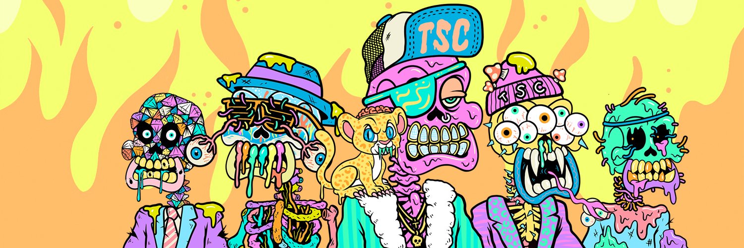 Toxic Skulls Club's banner