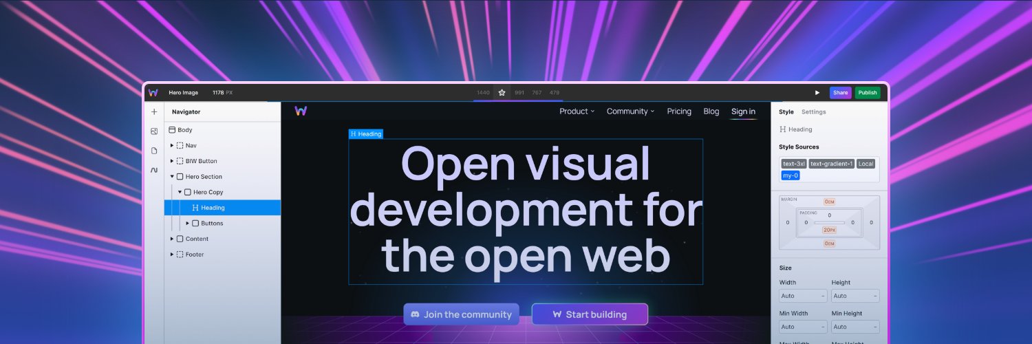 Webstudio's banner