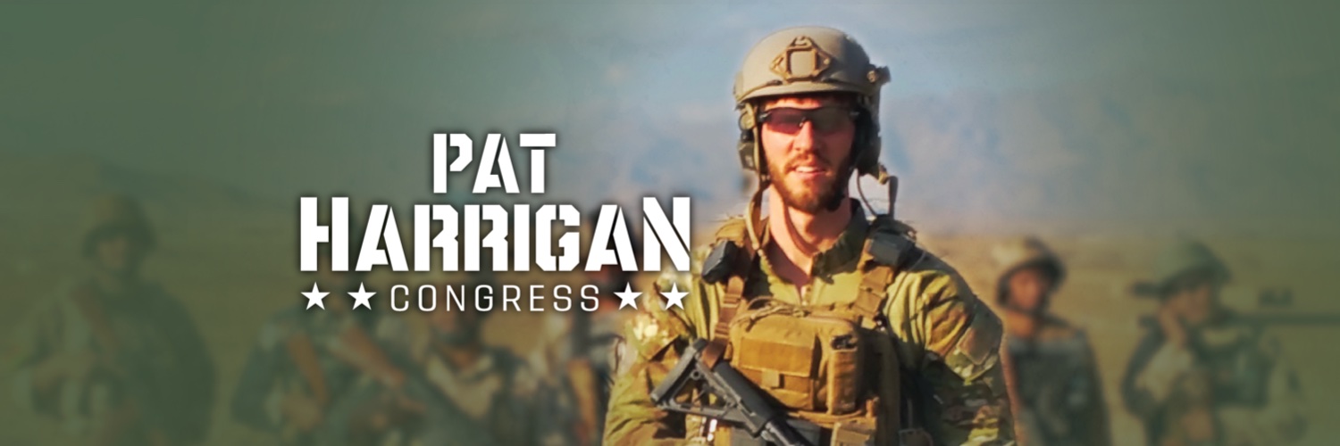 Pat Harrigan's banner