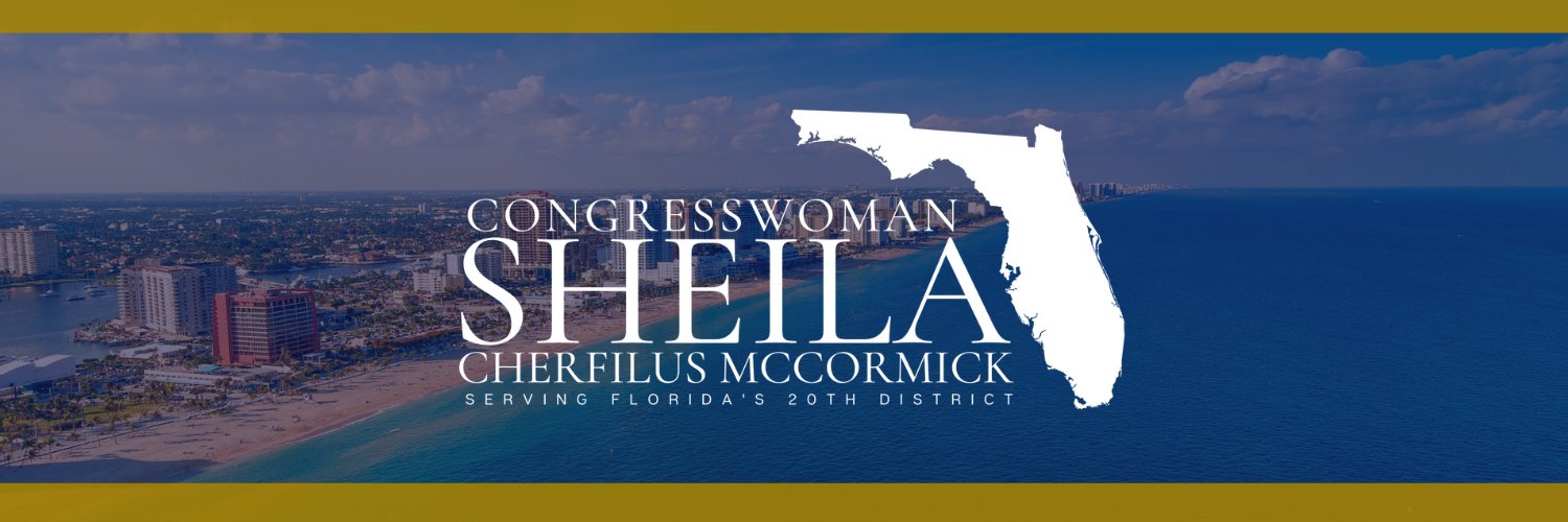 Congresswoman Sheila Cherfilus-McCormick's banner