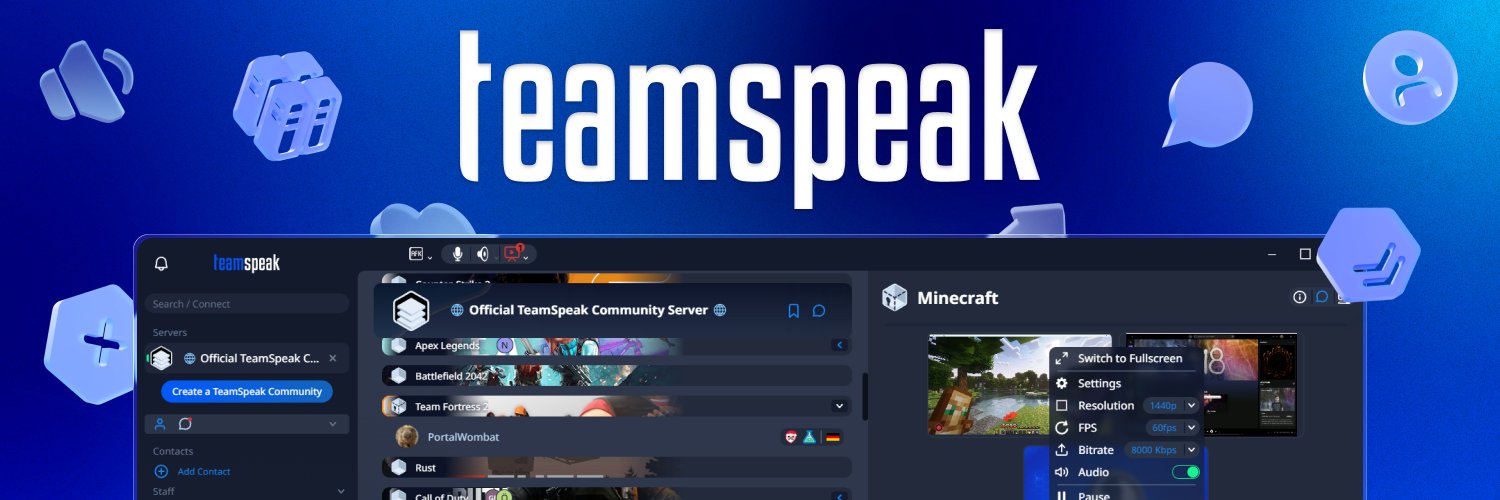 TeamSpeak's banner