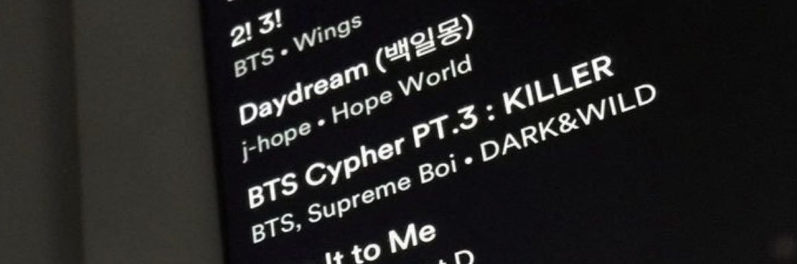 ❀ is seeing bts's banner