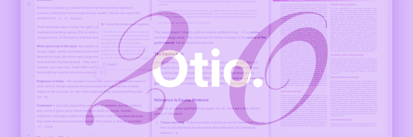 Otio's banner