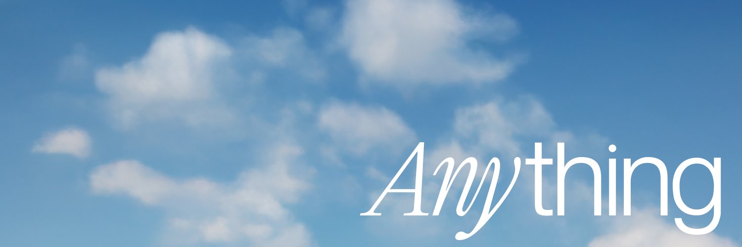 Anything's banner