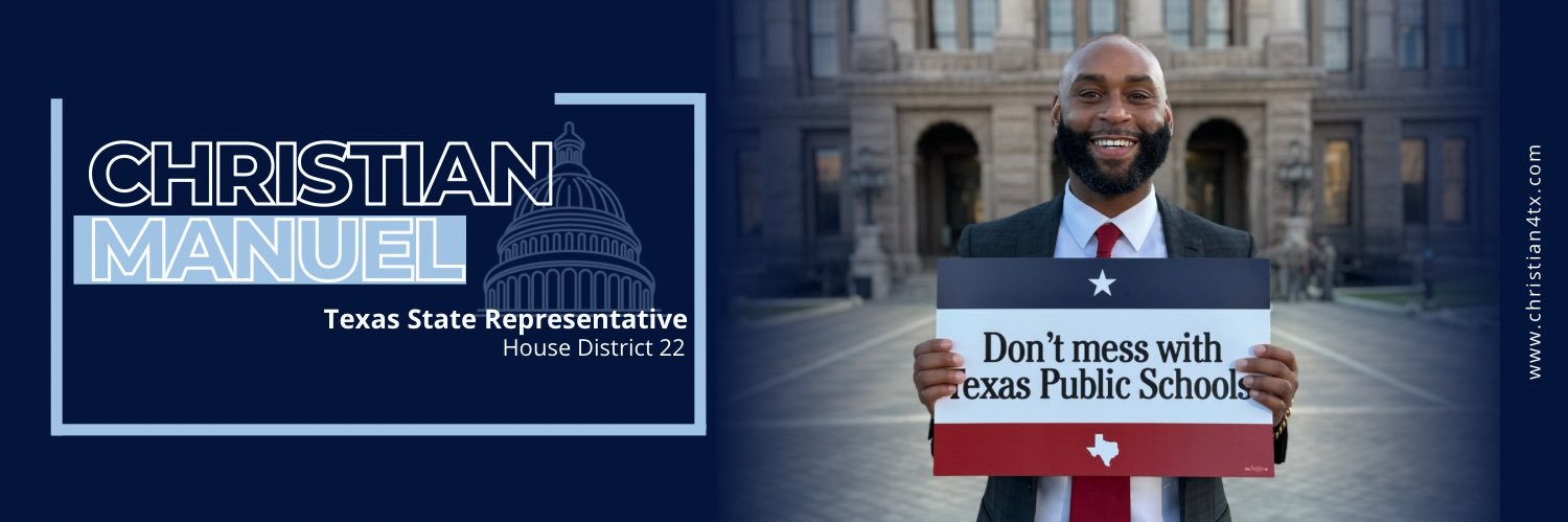 Rep. Christian Manuel's banner