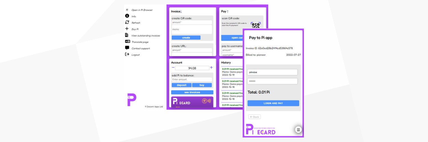 Pi eCard's banner